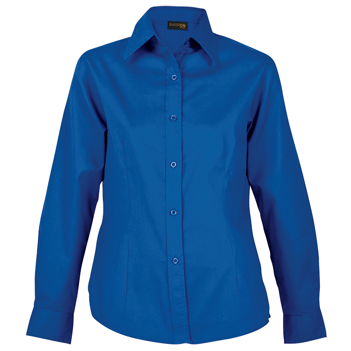 Brushed Cotton Twill Blouse Long Sleeve Ladies